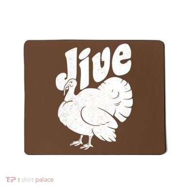 Retro Thanksgiving Jive Turkey Mousepad