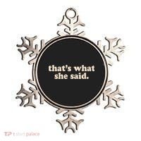 Retro That's What She Said Ornament thumb 0