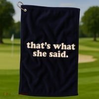 Retro That's What She Said Golf Towel thumb 1