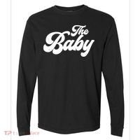 Retro The Baby Matching Family Comfort Colors Heavyweight Long Sleeve T-Shirt thumb 0