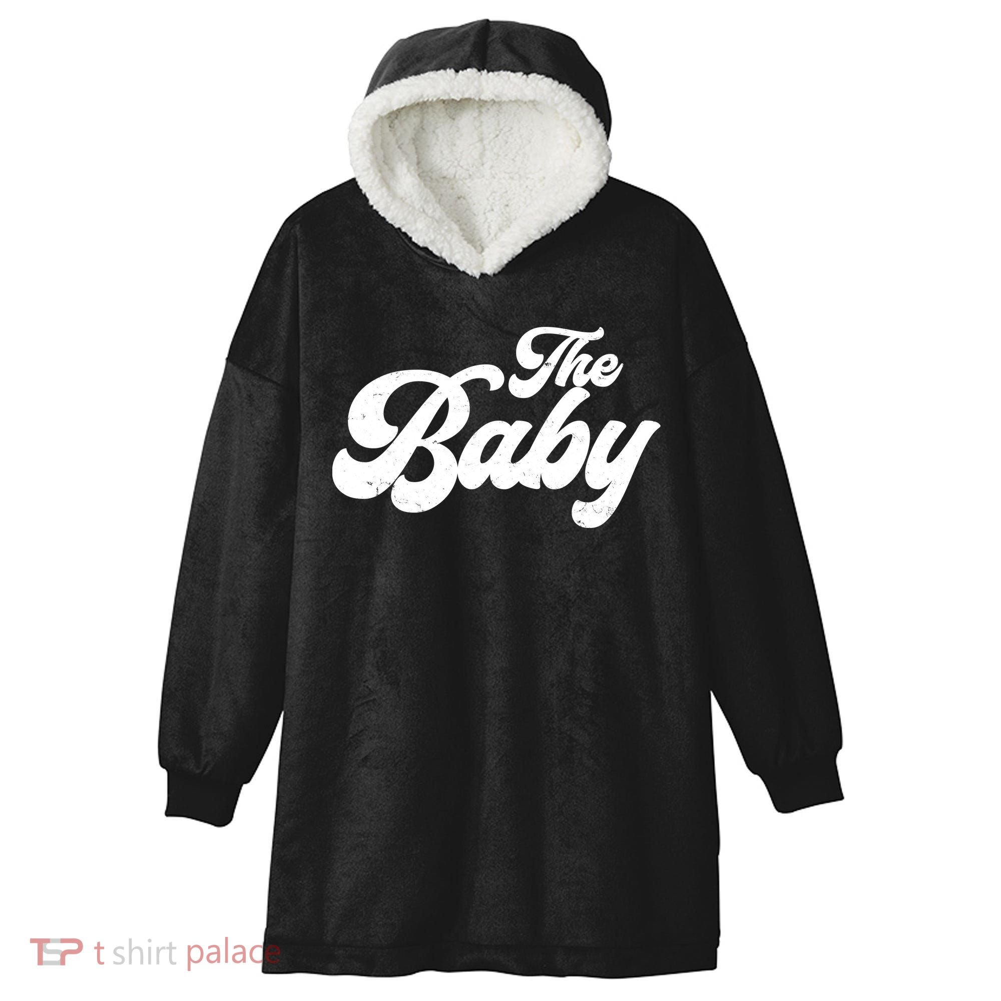 Retro The Baby Matching Family Hooded Wearable Blanket