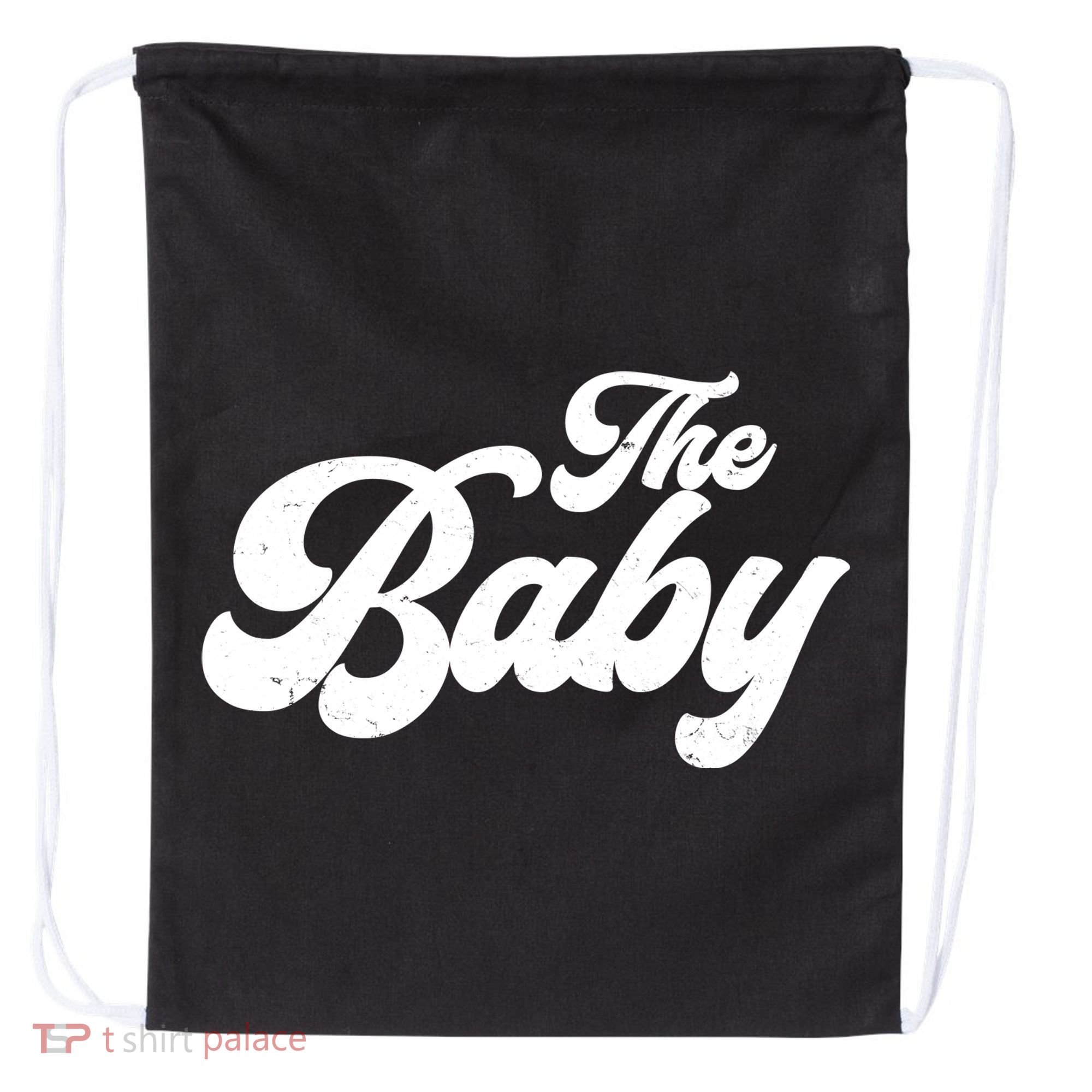 Retro The Baby Matching Family Drawstring Bag