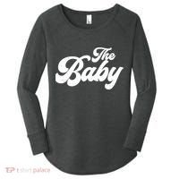 Retro The Baby Matching Family Women's Perfect Tri Tunic Long Sleeve Shirt thumb 0