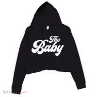 Retro The Baby Matching Family Crop Fleece Hoodie thumb 0