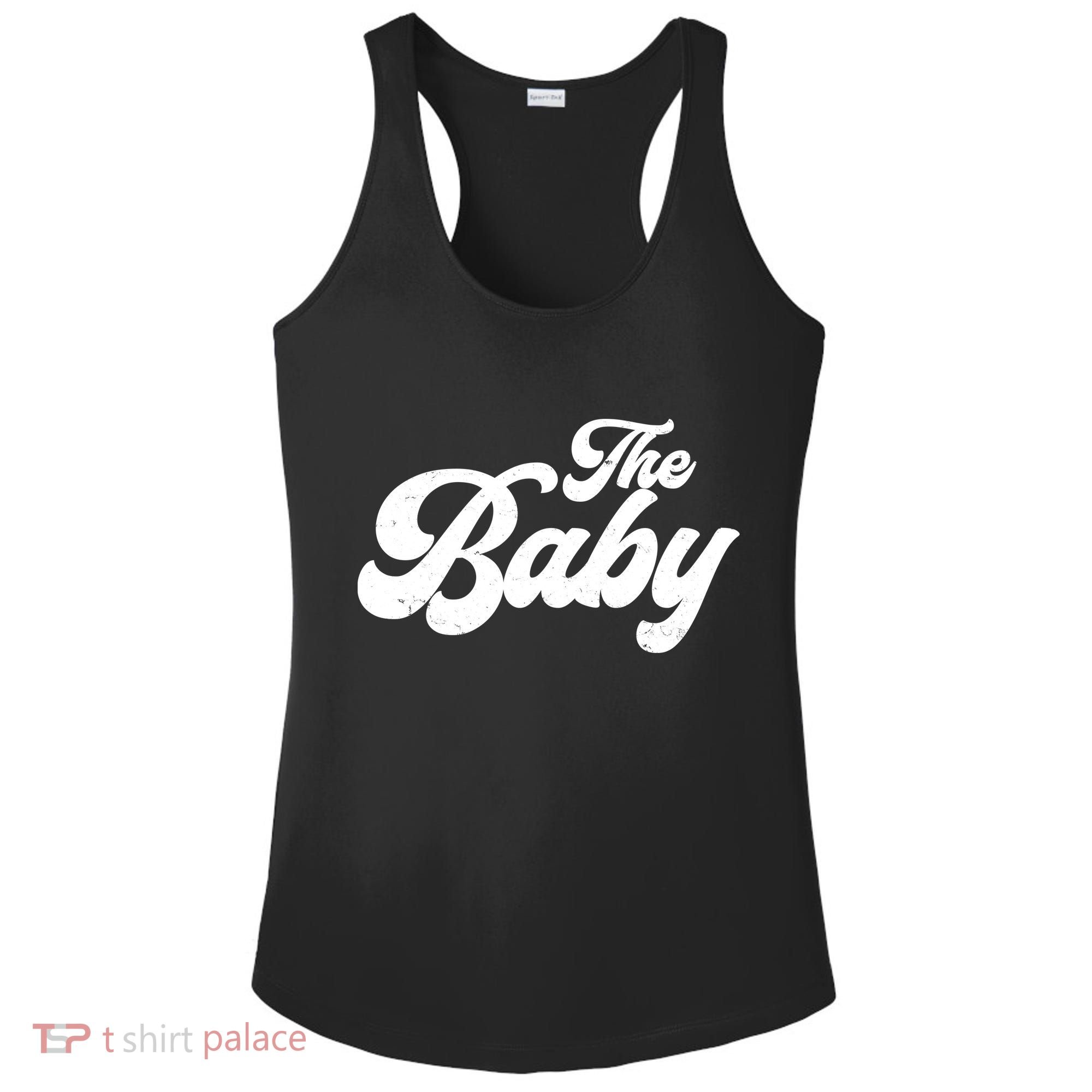 Retro The Baby Matching Family Ladies PosiCharge Competitor Racerback Tank