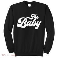 Retro The Baby Matching Family Tall Sweatshirt thumb 0