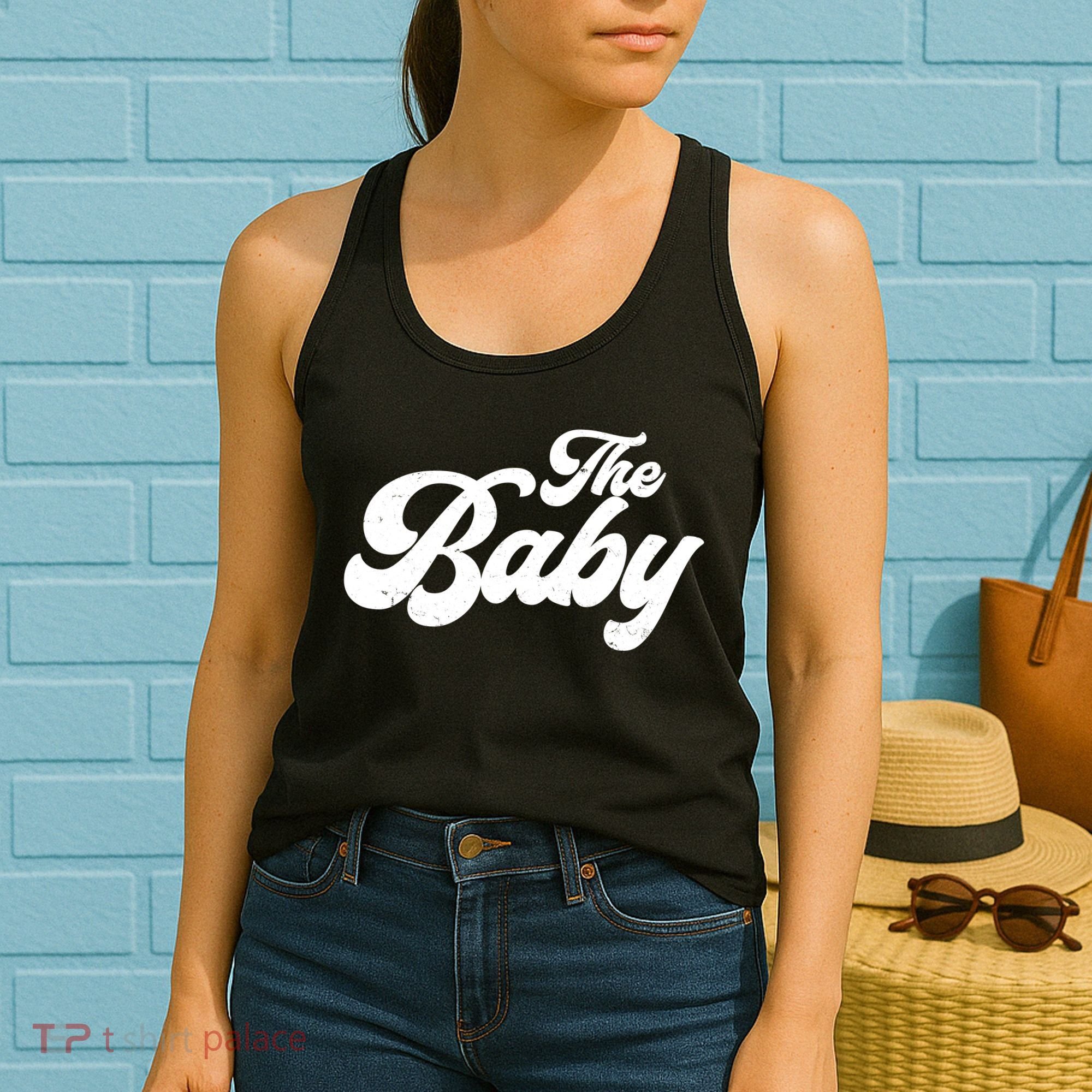 Retro The Baby Matching Family Women's Tank Top