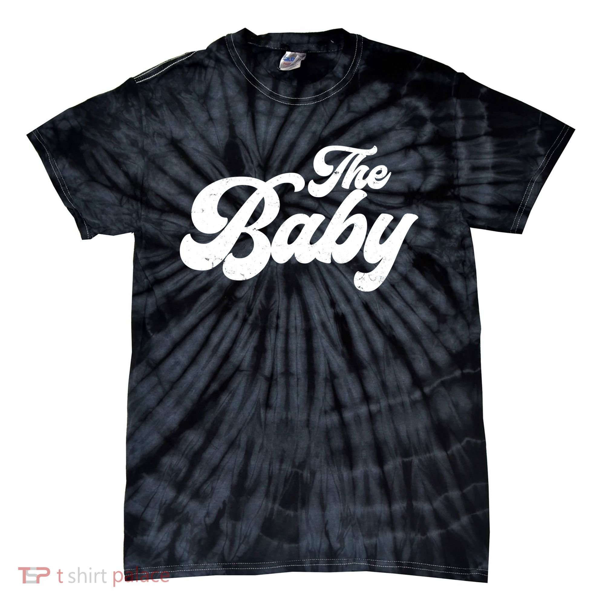 Retro The Baby Matching Family Tie-Dye T-Shirt