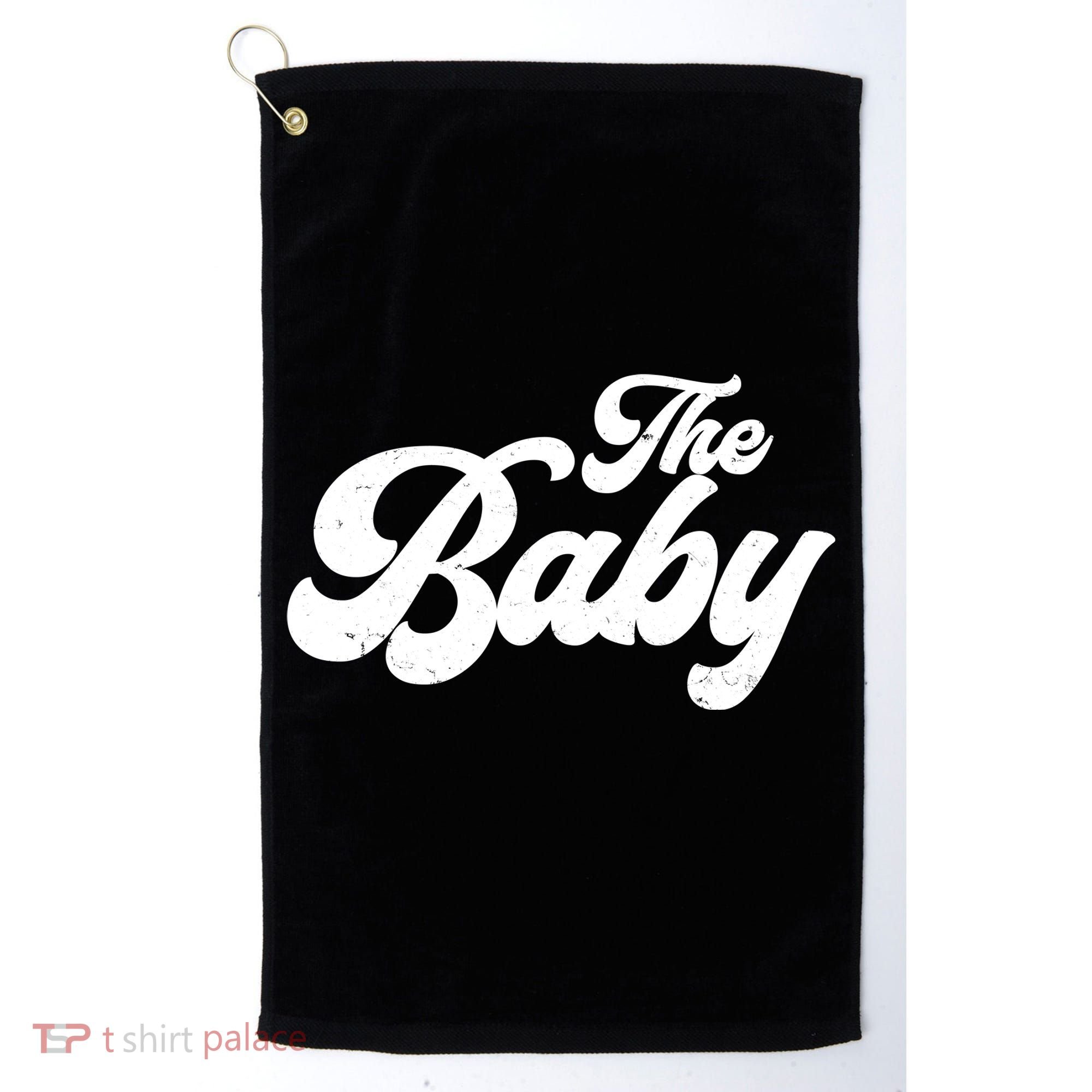 Retro The Baby Matching Family Golf Towel