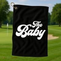 Retro The Baby Matching Family Golf Towel thumb 1
