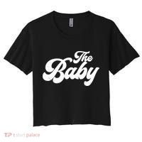Retro The Baby Matching Family Women's Crop Top Tee thumb 0