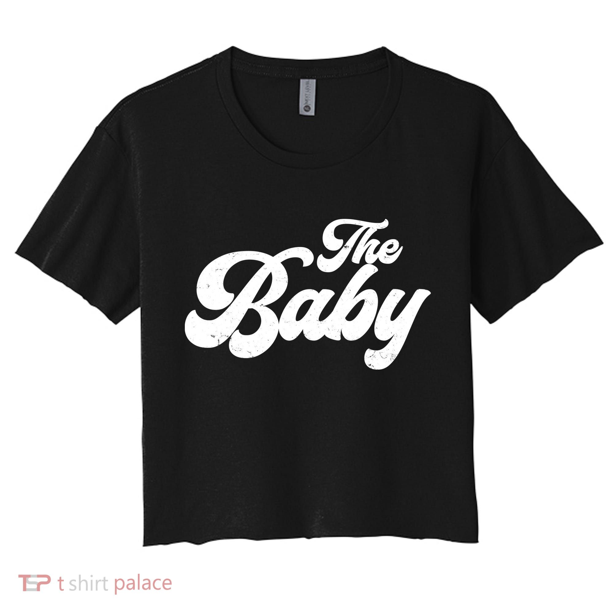 Retro The Baby Matching Family Women's Crop Top Tee