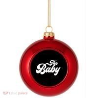 Retro The Baby Matching Family Plastic Christmas Ball Ornament thumb 0