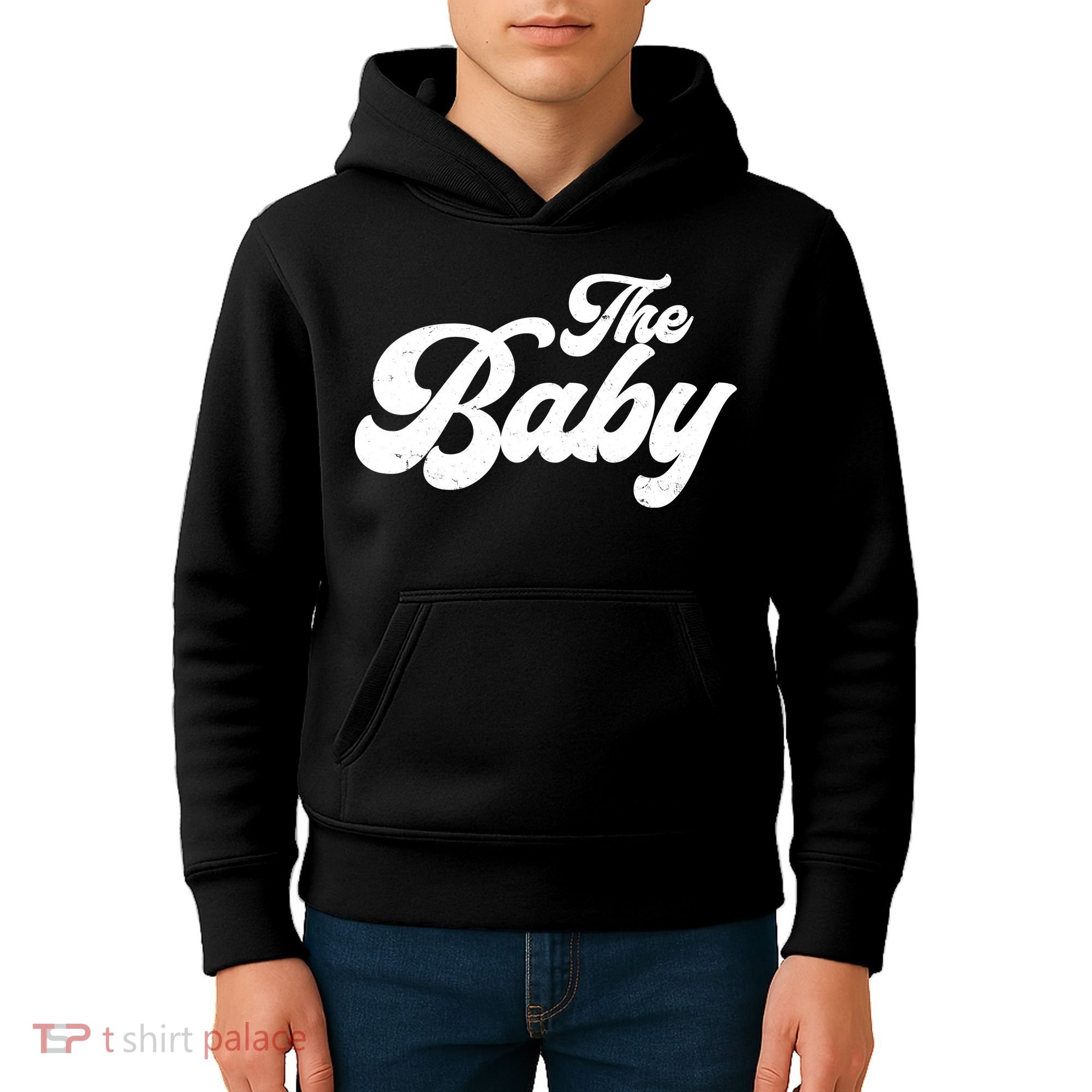 Retro The Baby Matching Family Kids Hoodie