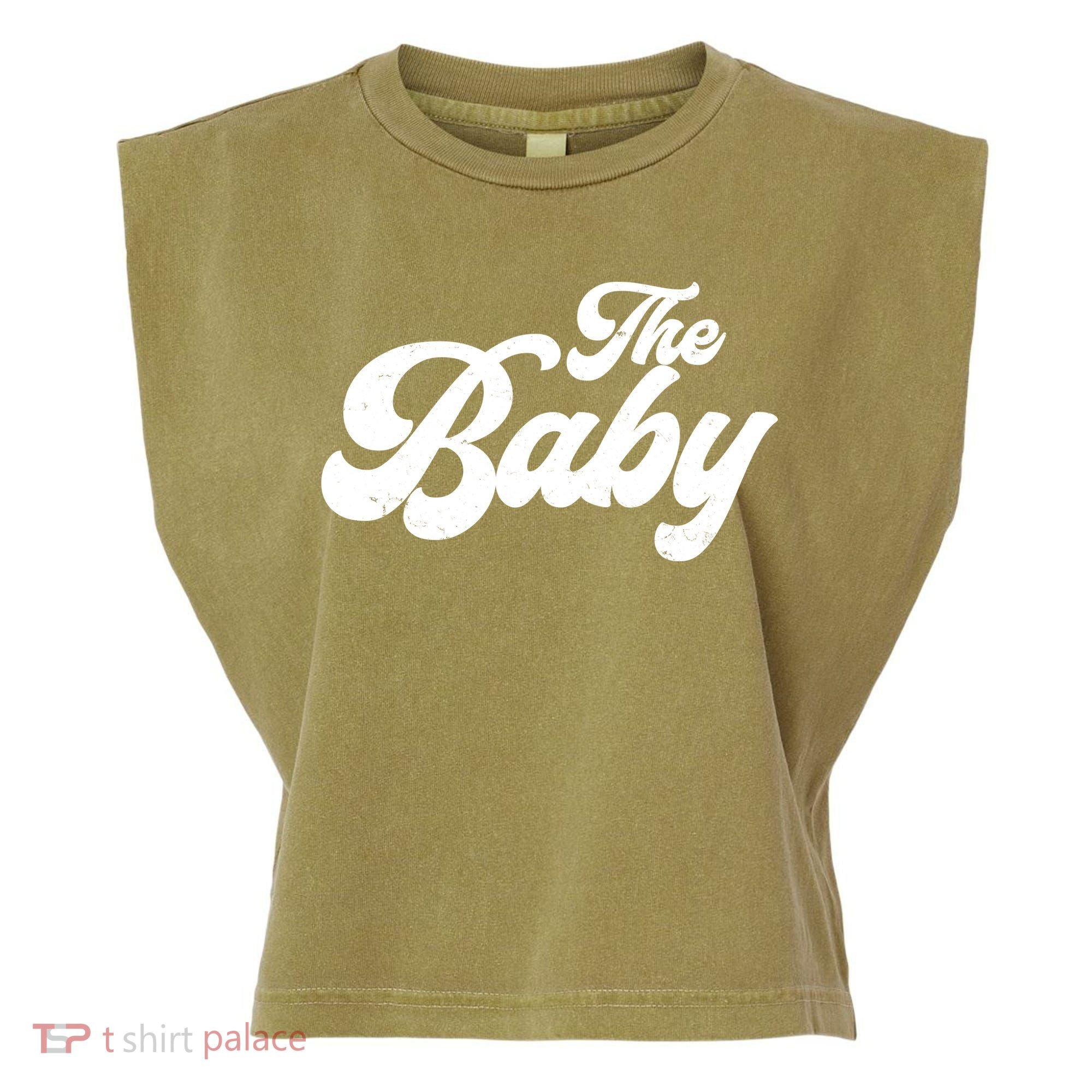 Retro The Baby Matching Family Garment-Dyed Women's Muscle Tee