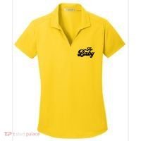 Retro The Baby Matching Family Women's Dry Zone Grid Polo thumb 0
