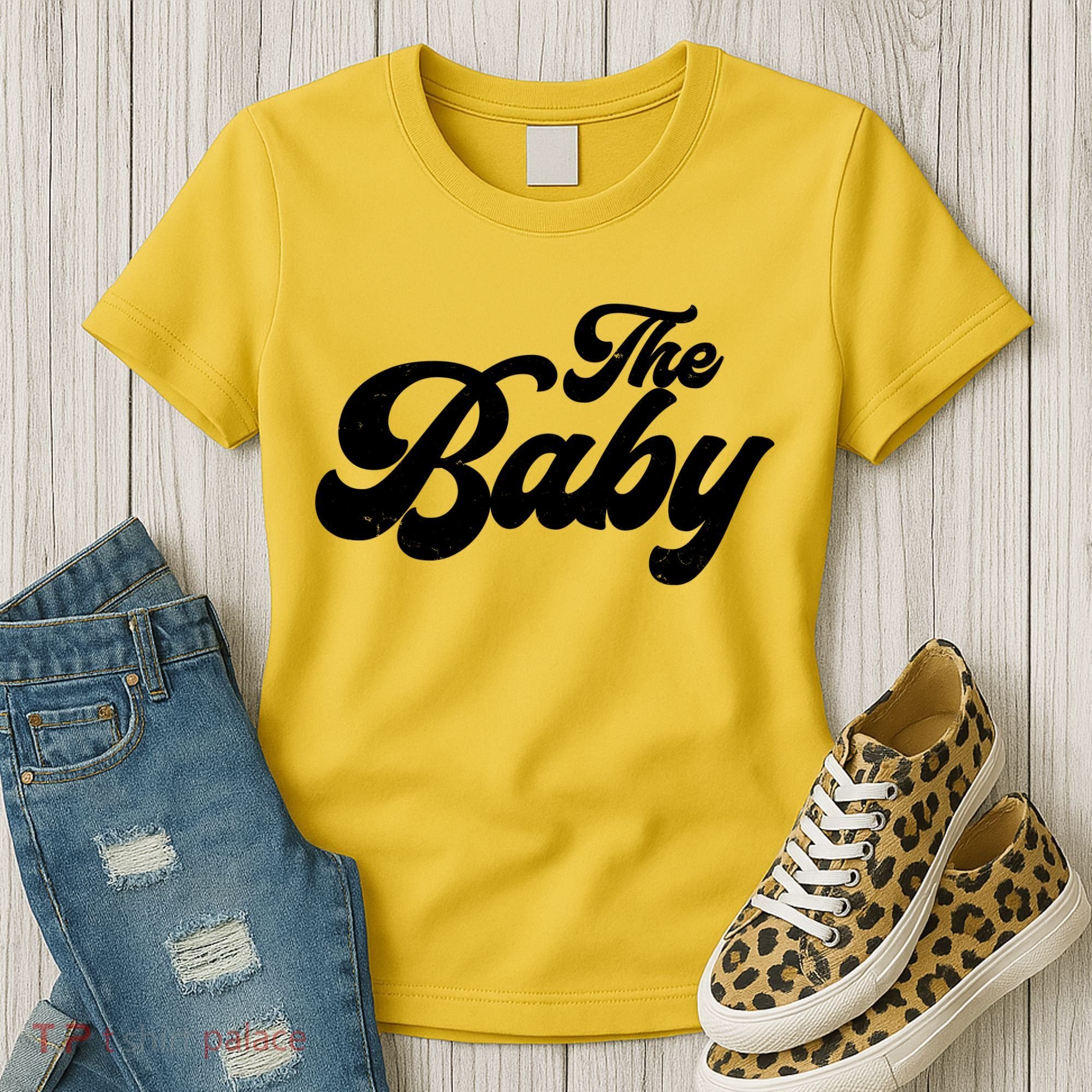 Retro The Baby Matching Family Women's T-Shirt