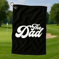 Retro The Dad Matching Family Golf Towel thumb 1