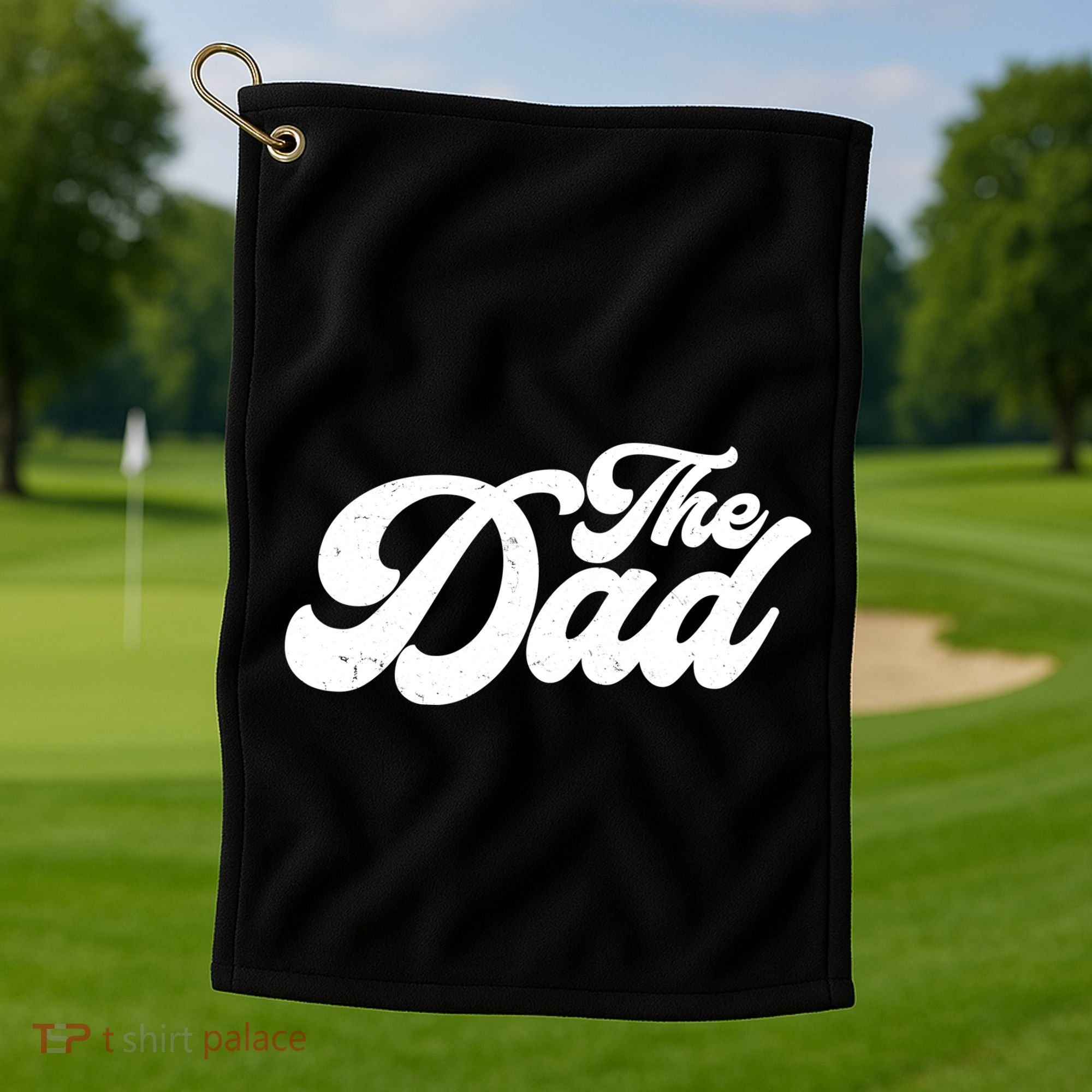 Retro The Dad Matching Family Golf Towel