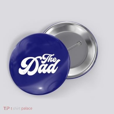 Retro The Dad Matching Family Button
