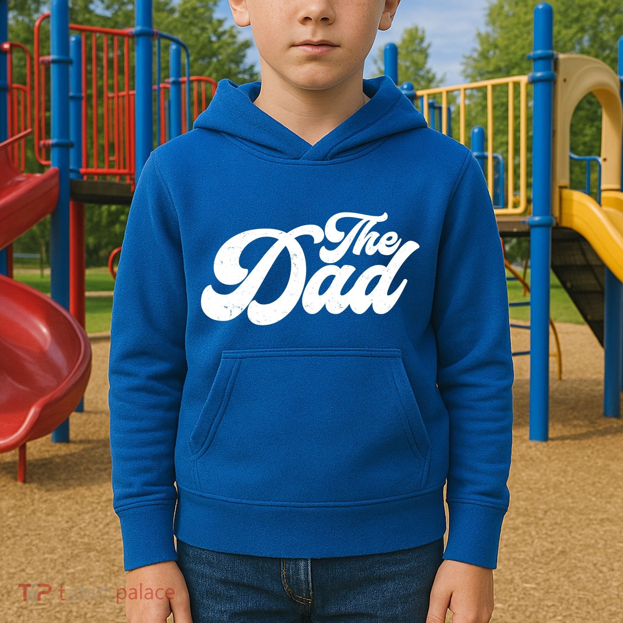 Retro The Dad Matching Family Kids Hoodie