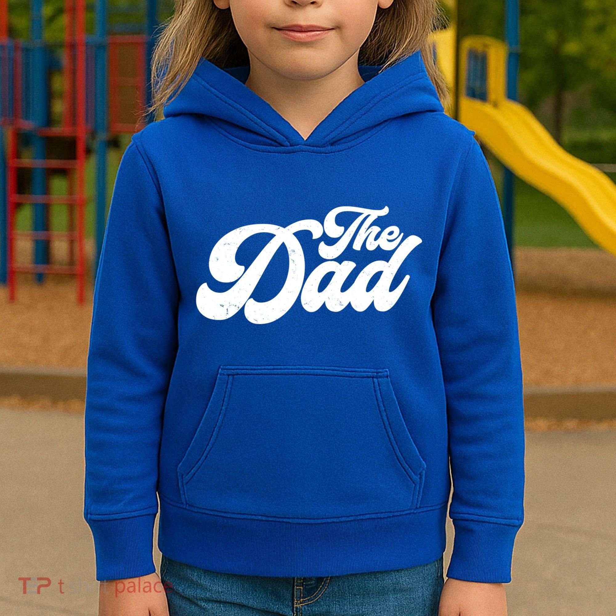 Retro The Dad Matching Family Kids Hoodie