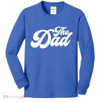 Retro The Dad Matching Family Kids Long Sleeve Shirt