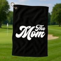 Retro The Mom Matching Family Golf Towel thumb 1