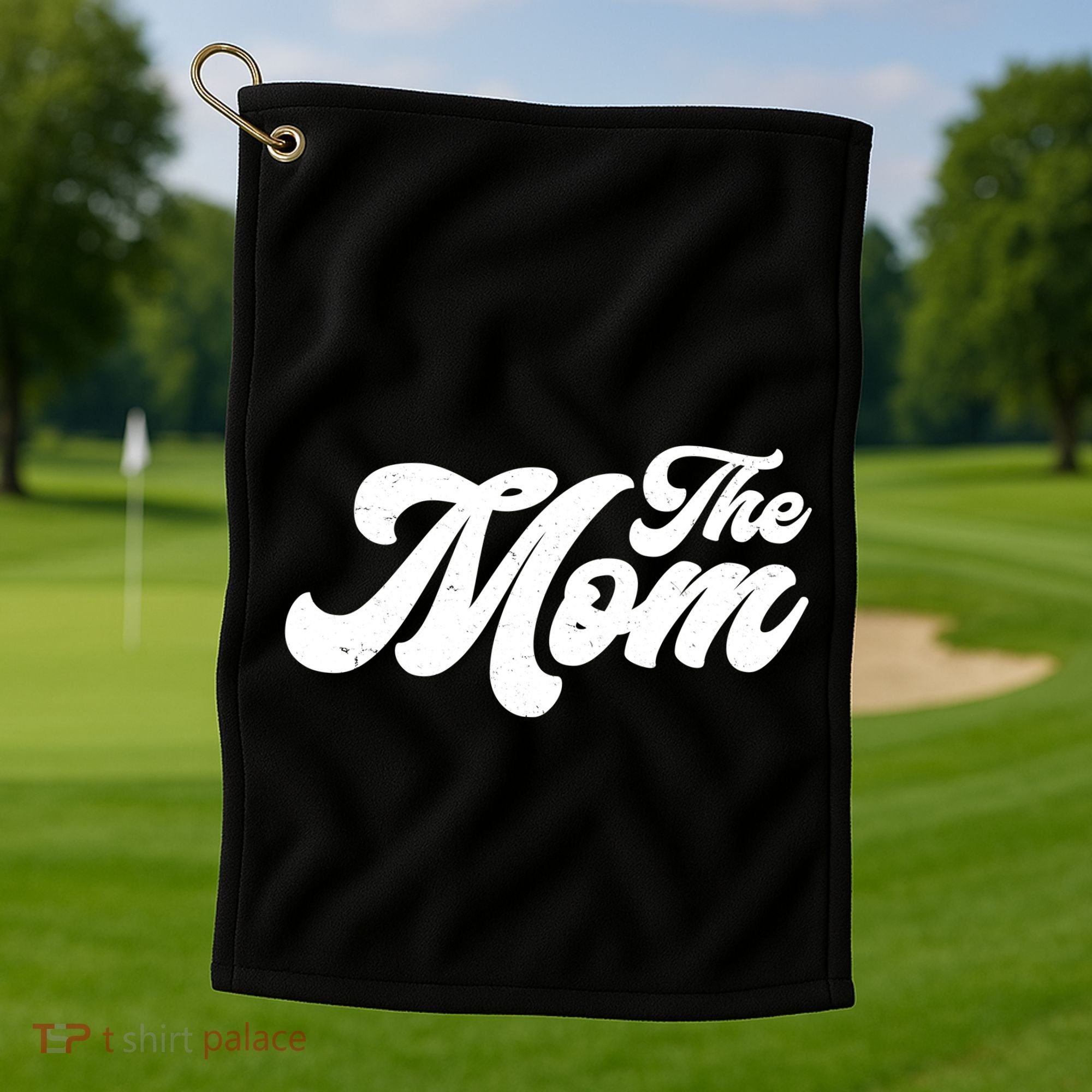 Retro The Mom Matching Family Golf Towel