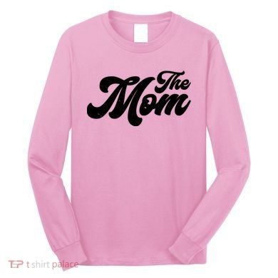 Retro The Mom Matching Family Long Sleeve Shirt