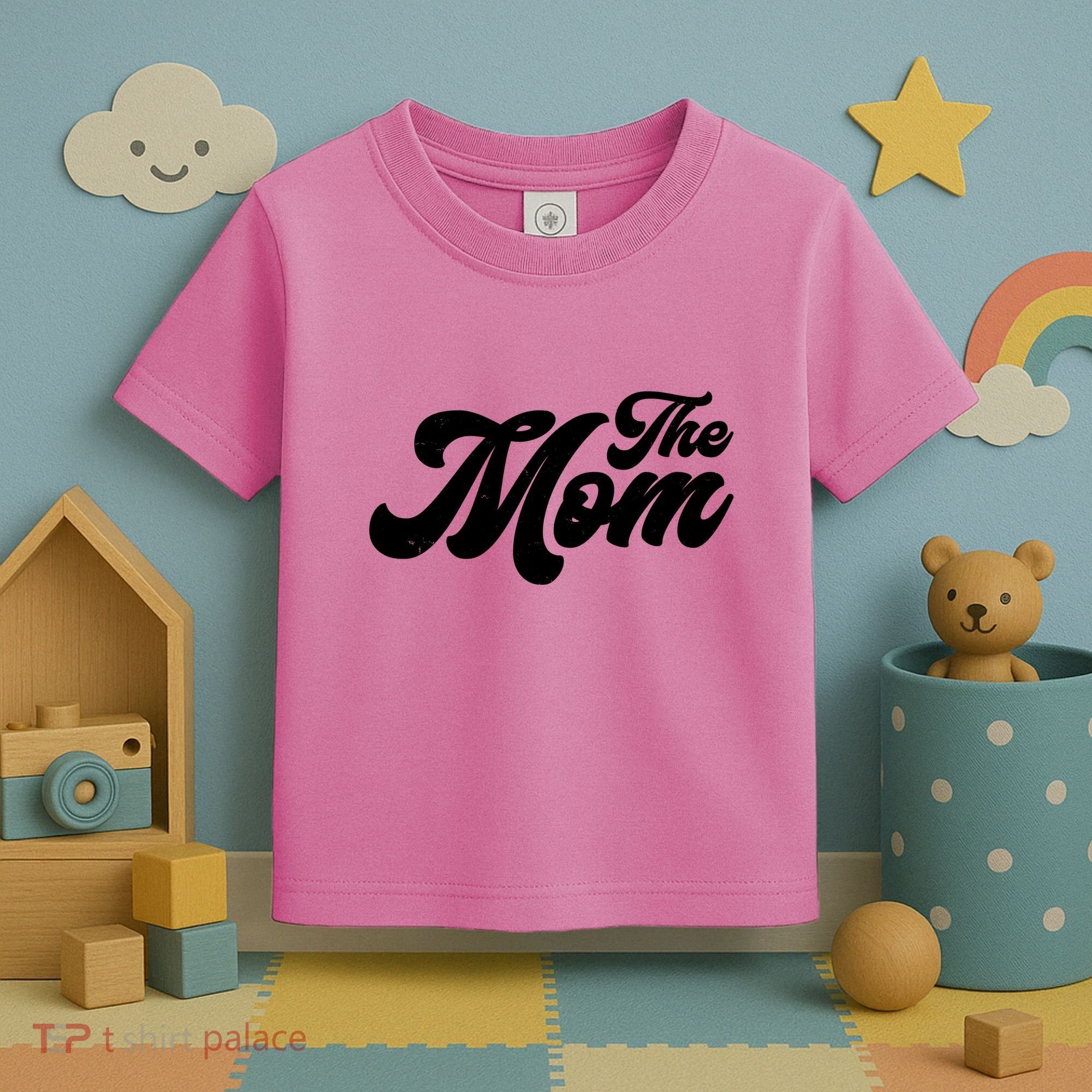 Retro The Mom Matching Family Toddler T-Shirt