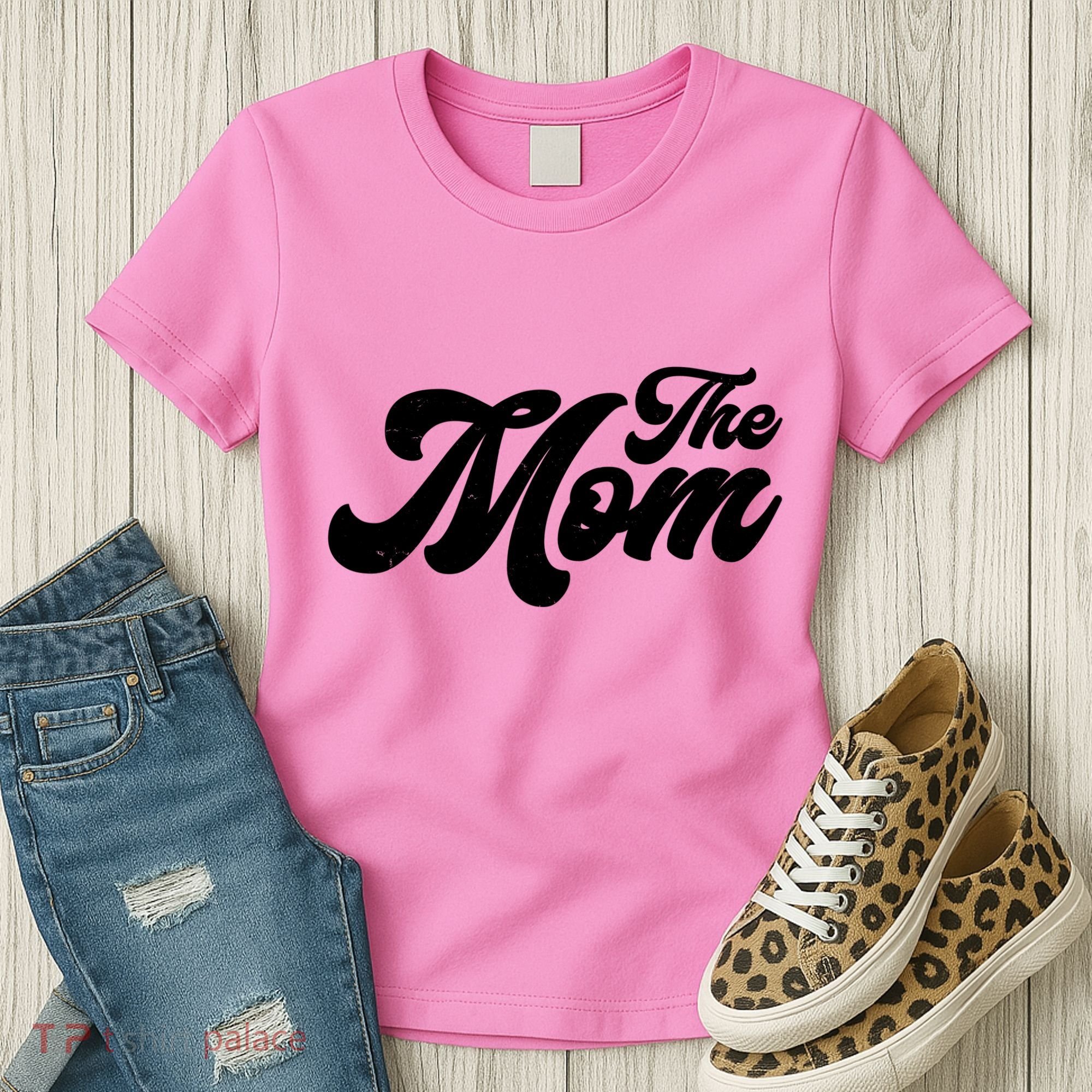 Retro The Mom Matching Family Women's T-Shirt