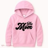 Retro The Mom Matching Family Kids Hoodie thumb 0