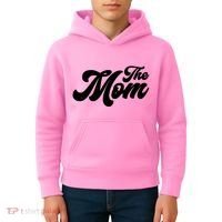 Retro The Mom Matching Family Kids Hoodie thumb 4