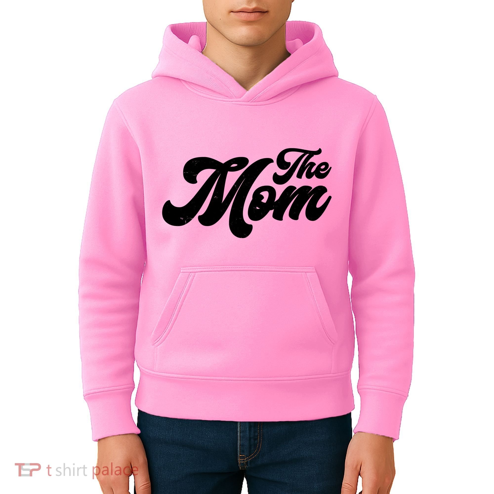 Retro The Mom Matching Family Kids Hoodie