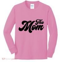 Retro The Mom Matching Family Kids Long Sleeve Shirt thumb 0
