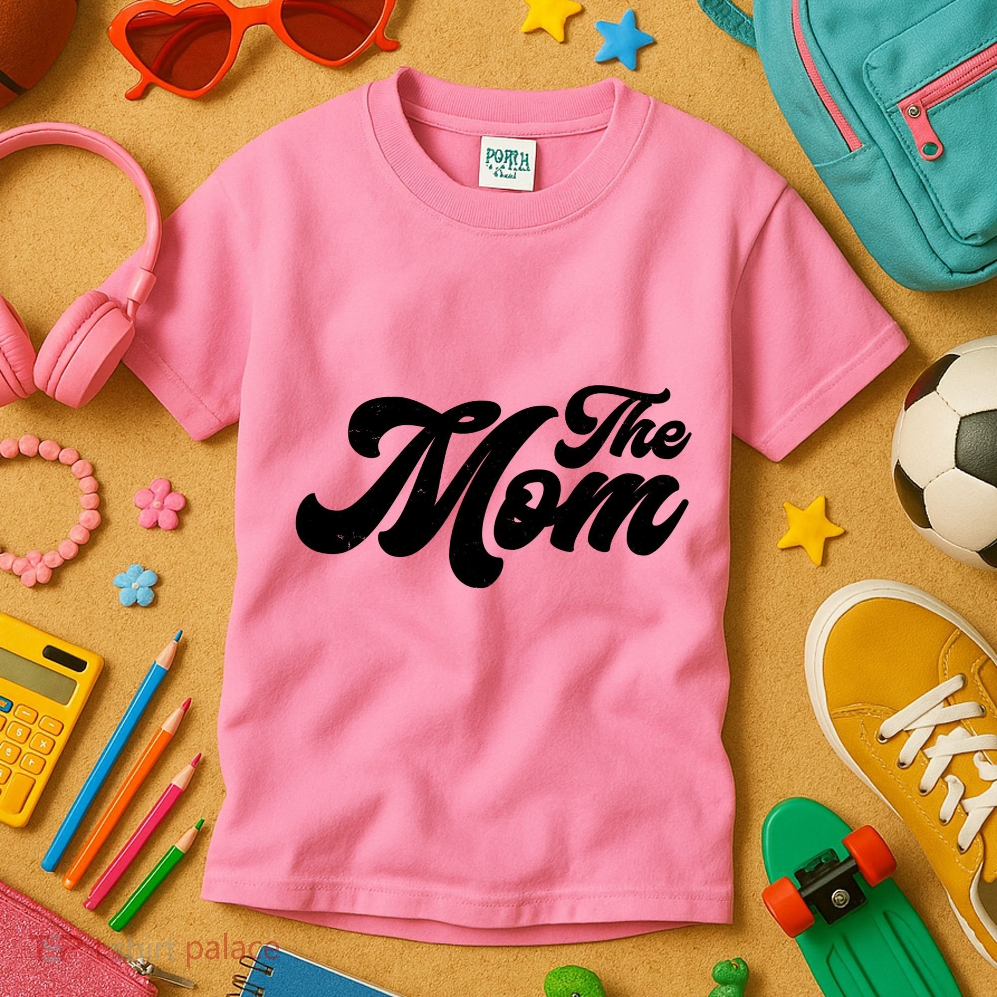 Retro The Mom Matching Family Kids T-Shirt