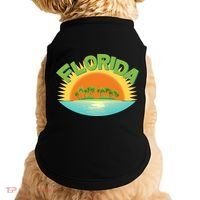 Retro Tropical Florida Coastline  Doggie Tank thumb 0