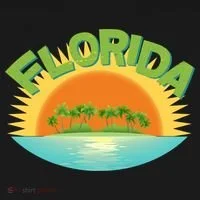 Retro Tropical Florida Coastline  Doggie Tank thumb 4