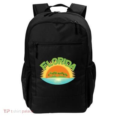 Retro Tropical Florida Coastline  Backpack