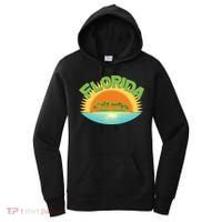 Retro Tropical Florida Coastline  Women's Hoodie thumb 0