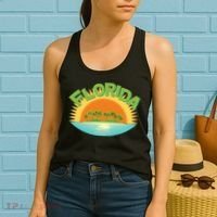 Retro Tropical Florida Coastline  Women's Tank Top thumb 2