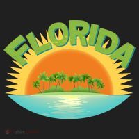 Retro Tropical Florida Coastline  Hat thumb 2