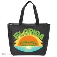 Retro Tropical Florida Coastline  Tote Bag thumb 0