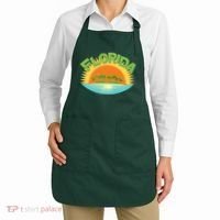 Retro Tropical Florida Coastline  Apron thumb 2