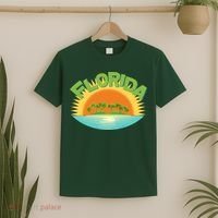 Retro Tropical Florida Coastline  T-Shirt thumb 2