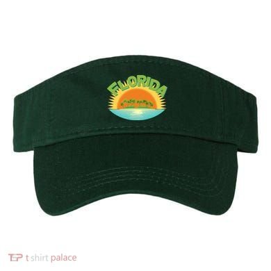 Retro Tropical Florida Coastline  Visor