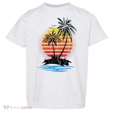 Retro Tropical Island Toddler T-Shirt