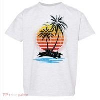 Retro Tropical Island Toddler T-Shirt thumb 0