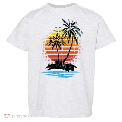 Retro Tropical Island Toddler T-Shirt